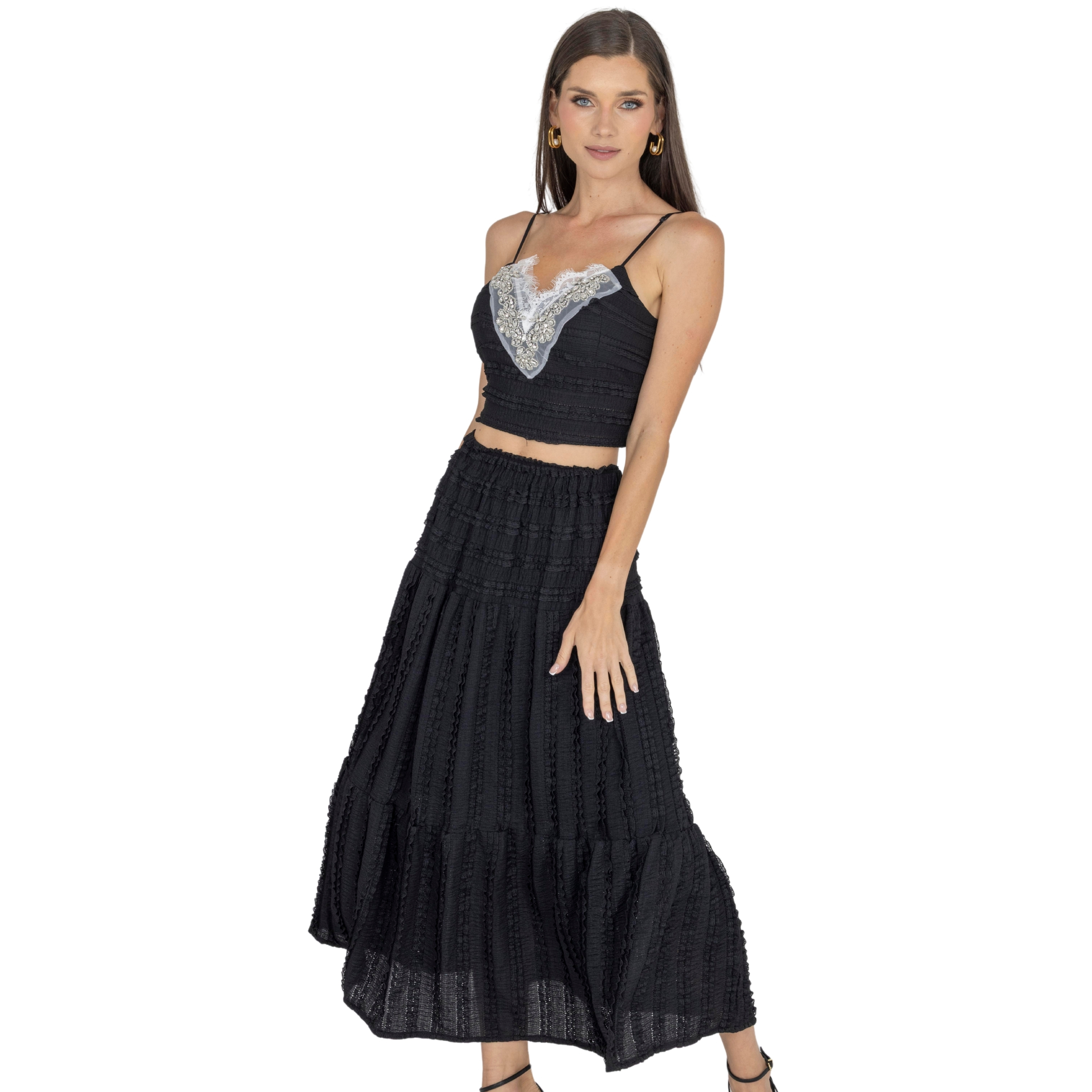 Emma Top &amp; Maxi Skirt Set